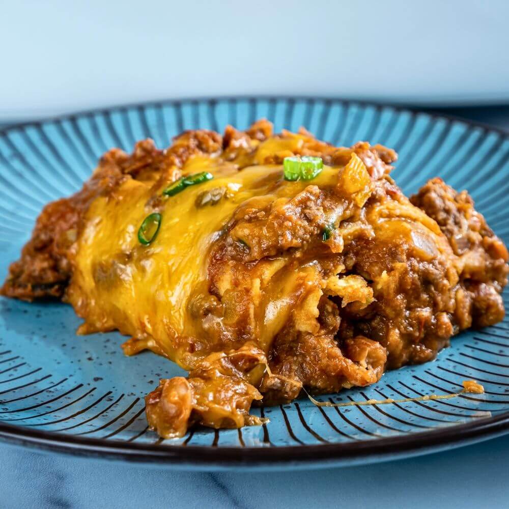 Beef Enchilada Casserole - Yummy and fully