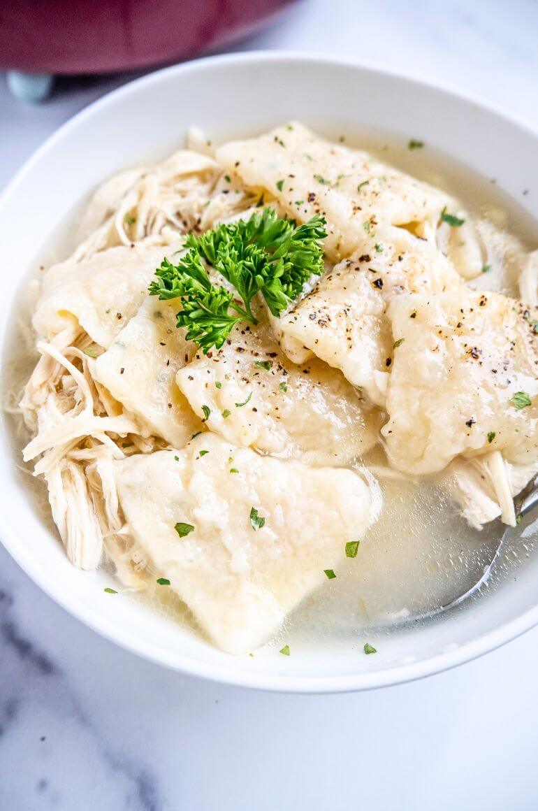 Cracker Barrel Chicken and Dumplings Recipe - Yummy and fully