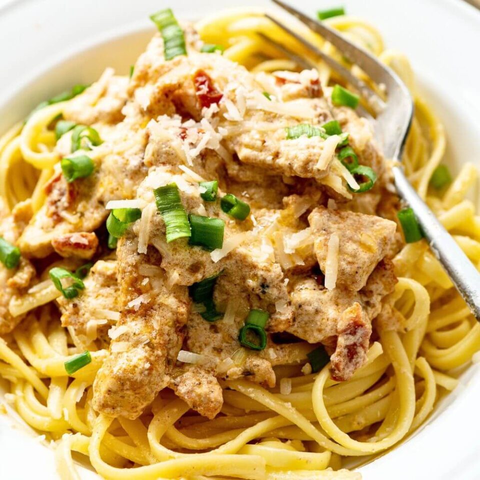 Creamy Cajun Chicken Pasta Recipe - Yummy and fully