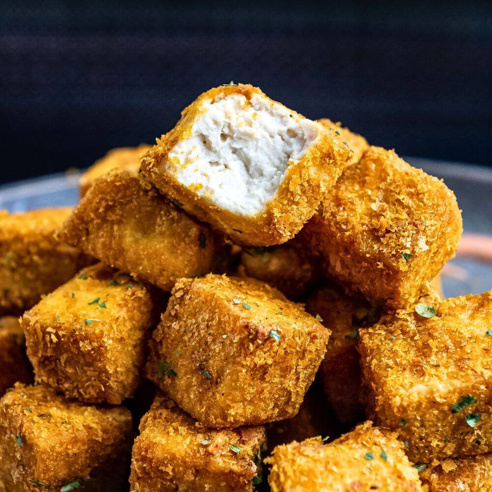 Crispy Baked Tofu Nuggets Recipe - Yummy and fully