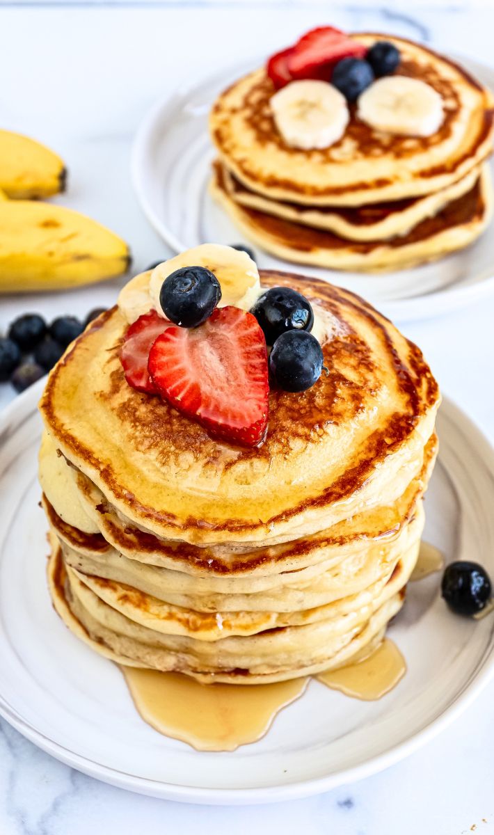 Fluffy Greek Yogurt Pancakes - Yummy And Fully