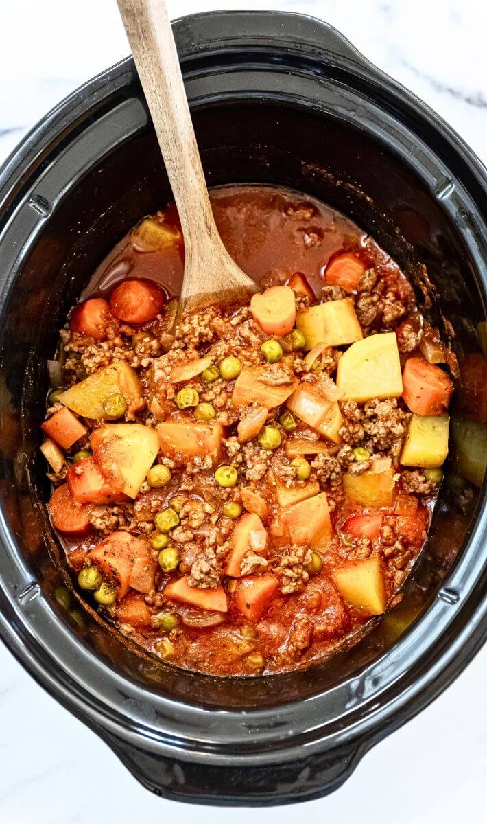 Slow Cooker Poor Man’s Stew Recipe - Yummy and fully