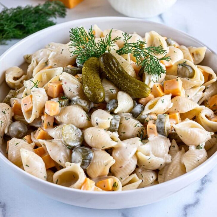 Dill Pickle Pasta Salad