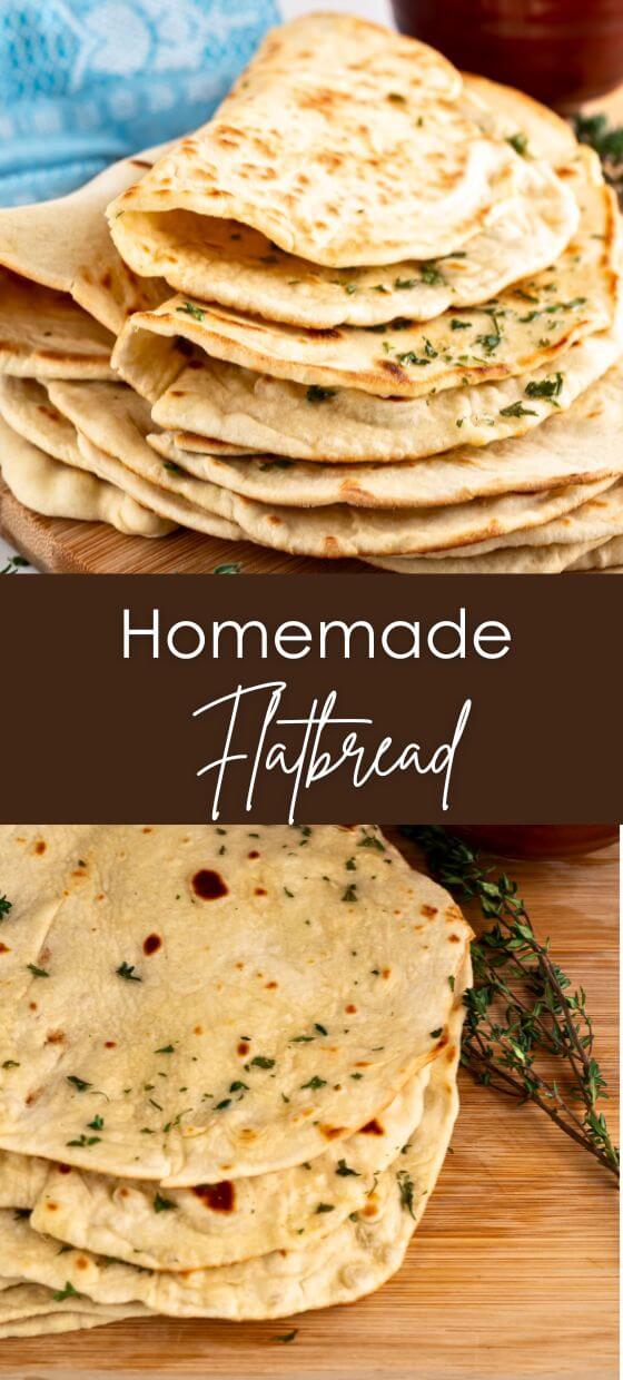 Quick & Easy No-Yeast Fluffy Homemade Flatbread - Yummy And Fully