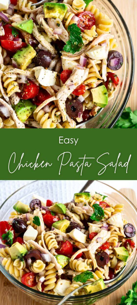 Easy Chicken Pasta Salad - Yummy and fully