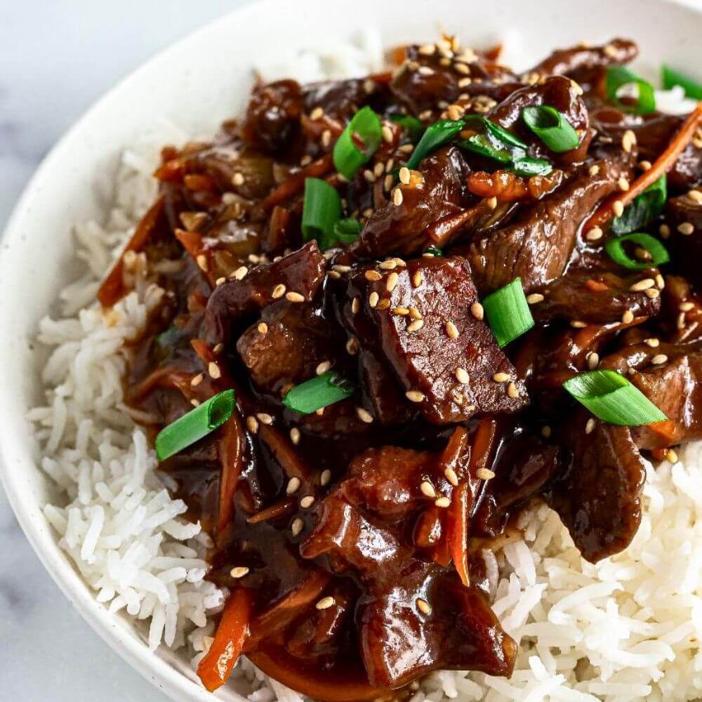 Easy Slow Cooker Mongolian Beef Recipe - Yummy And Fully