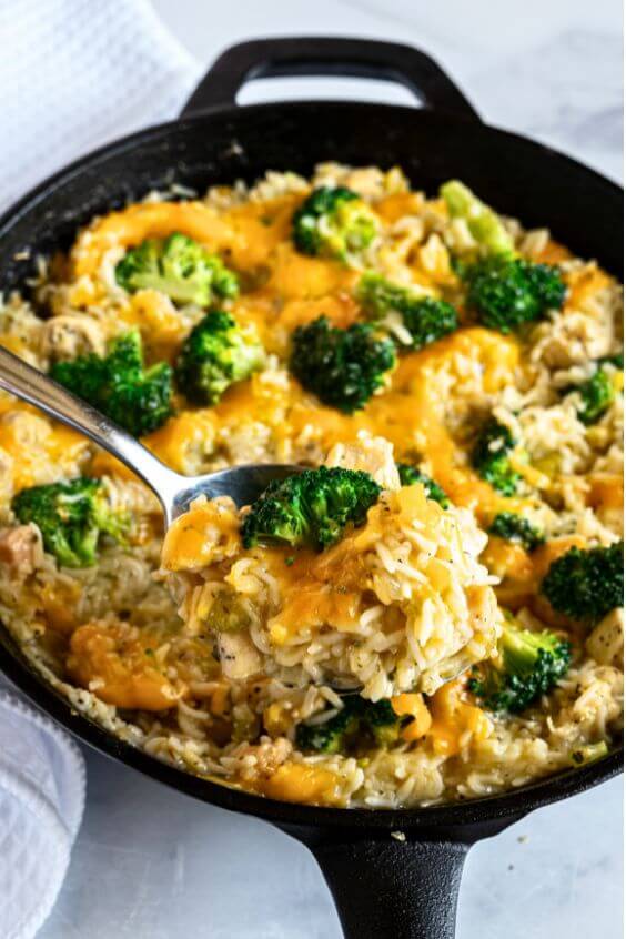 30-Minute Cheesy Chicken Broccoli Rice Casserole: One-Pot Wonder ...