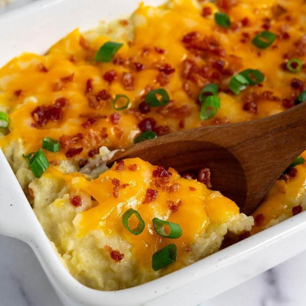 Easy Loaded Mashed Potato Casserole