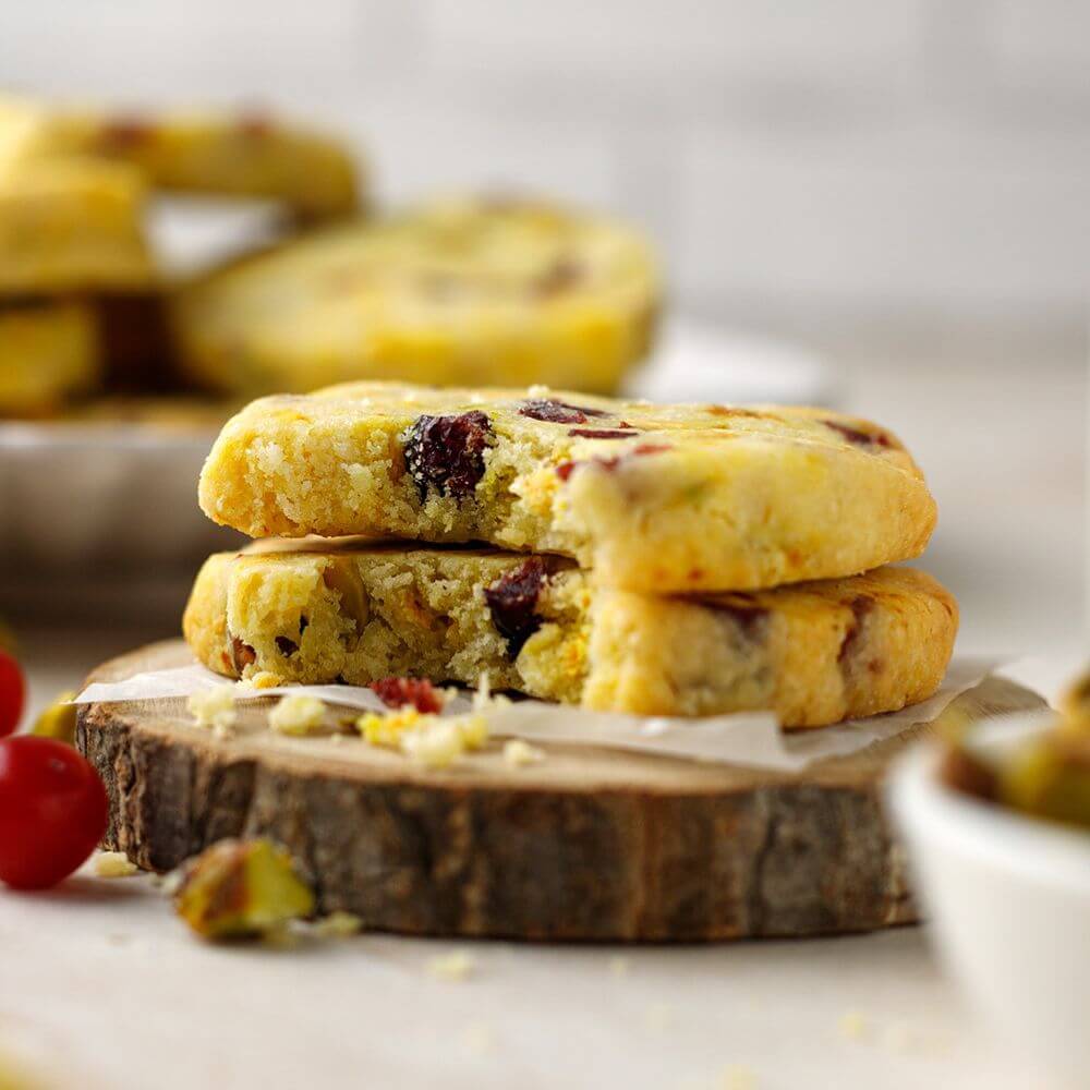 No-Fuss, One-Bowl Cranberry & Pistachio Shortbread - Perfect for Busy Bakers