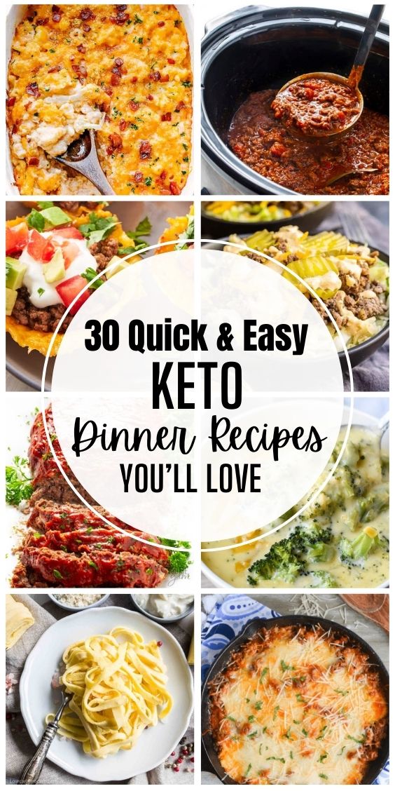 30 Quick & Easy Keto Dinner Recipes You’ll Love